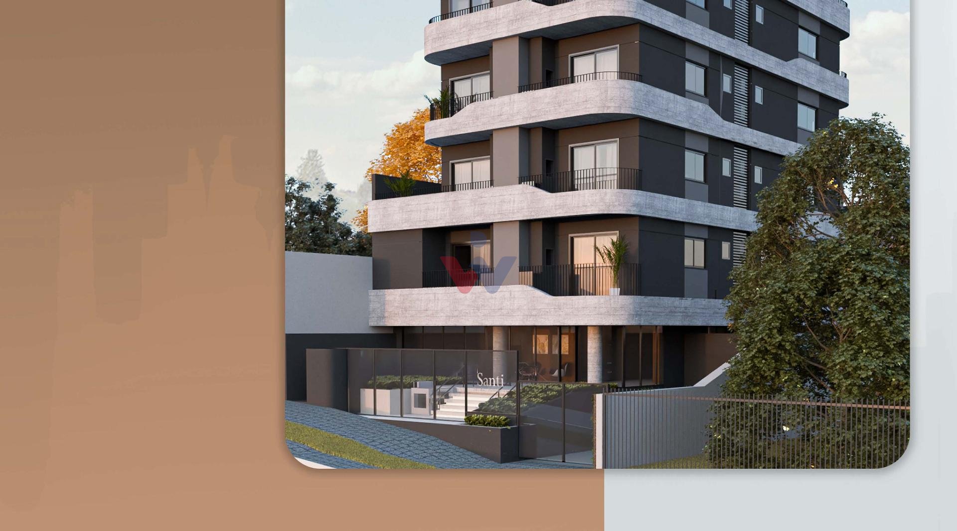 Studio Amplo com Sacada no SANTI Mercês 44,44 m  | Unidade 601...